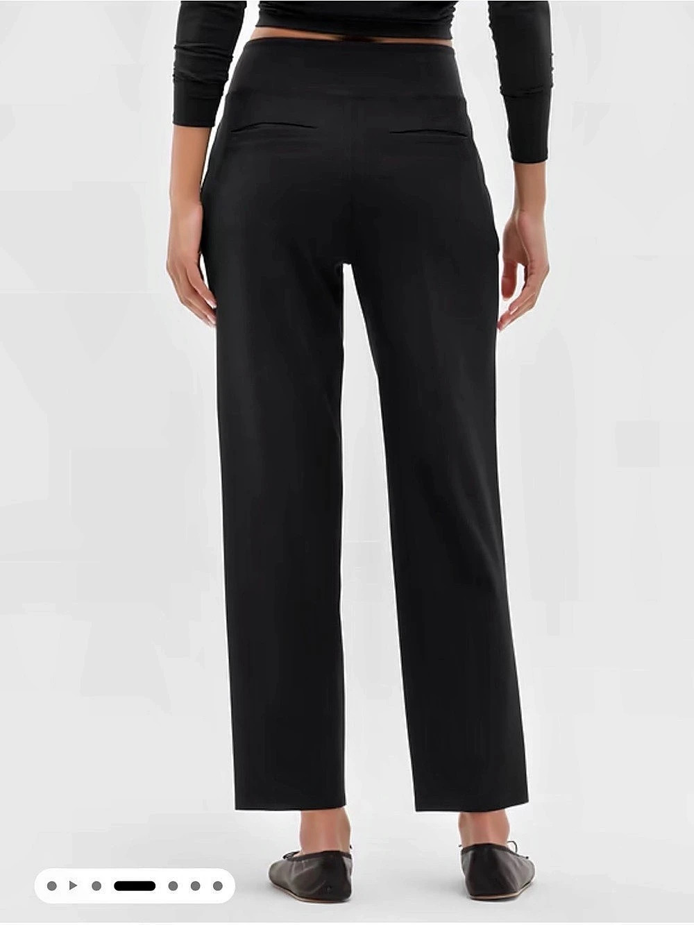 Athleta Endless High Rise Pants Casual Work Black Size 8 - Picture 5 of 12